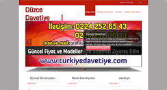 Desktop Screenshot of duzcedavetiye.net