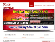 Tablet Screenshot of duzcedavetiye.net